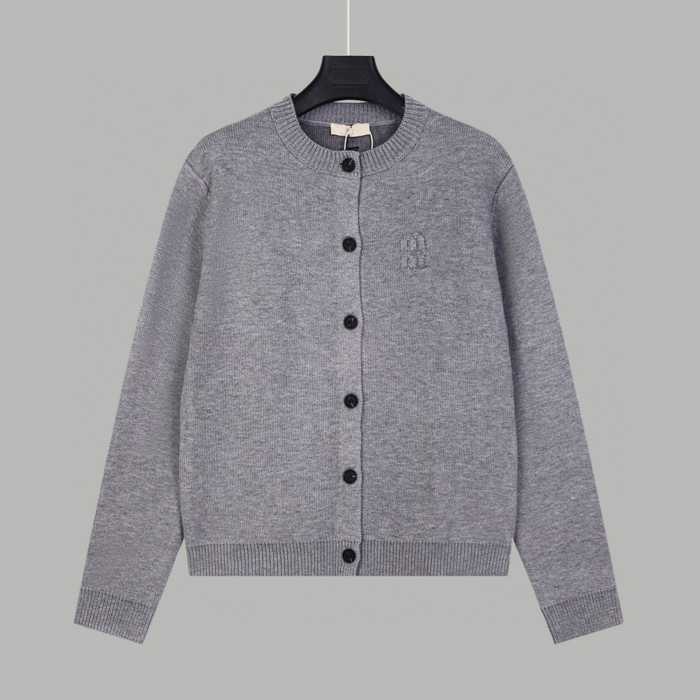 Miu Miu Grey Knitted Sweater L